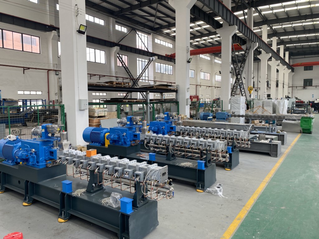 Tổ hợp máy tạo hạt 2 trục vít 1 cấp