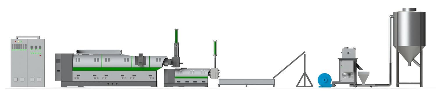 Sơ đồ máy tạo hạt nhựa PET tái chế chai nhựa