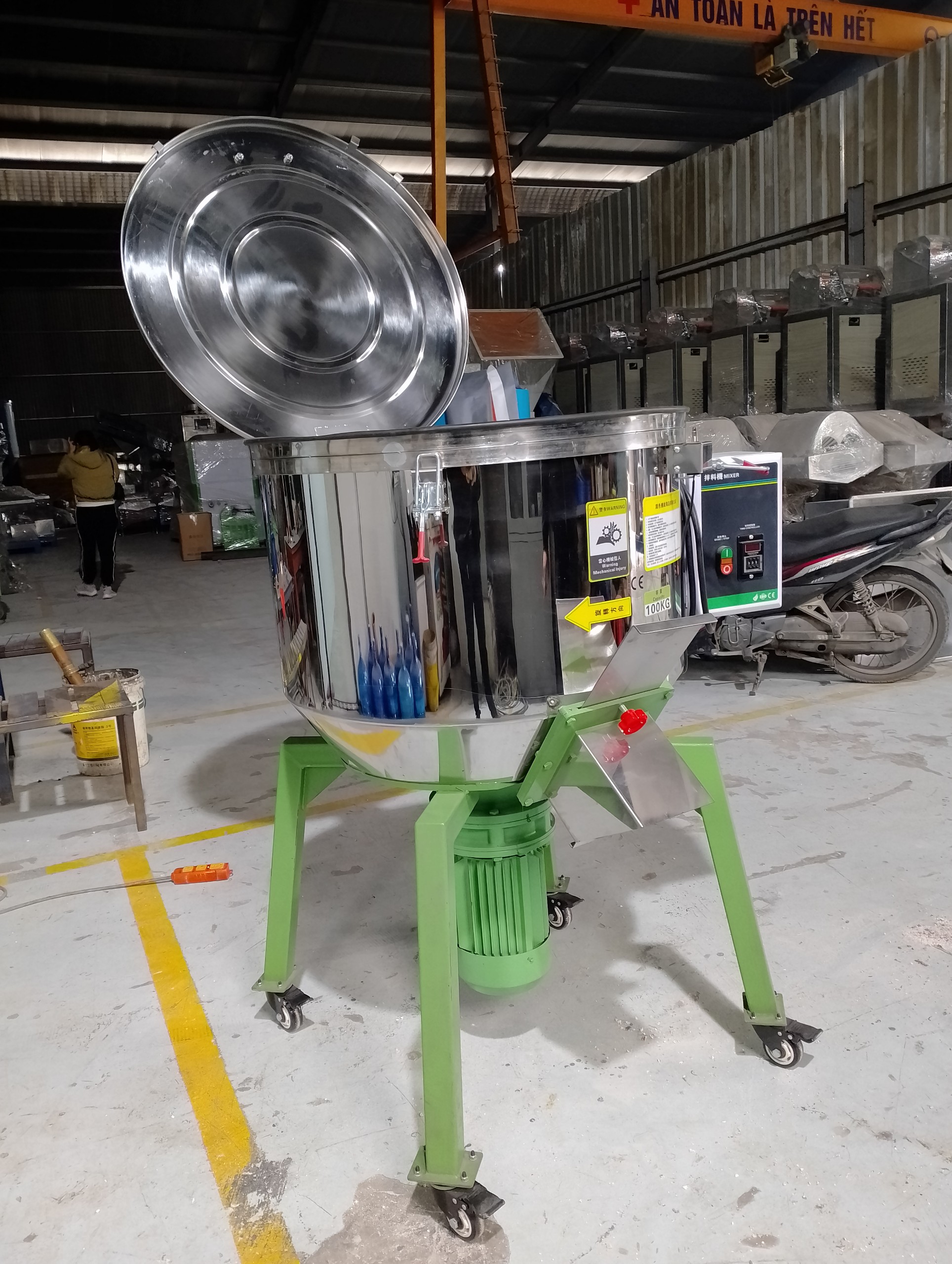 Máy trộn nhựa mini 200kg