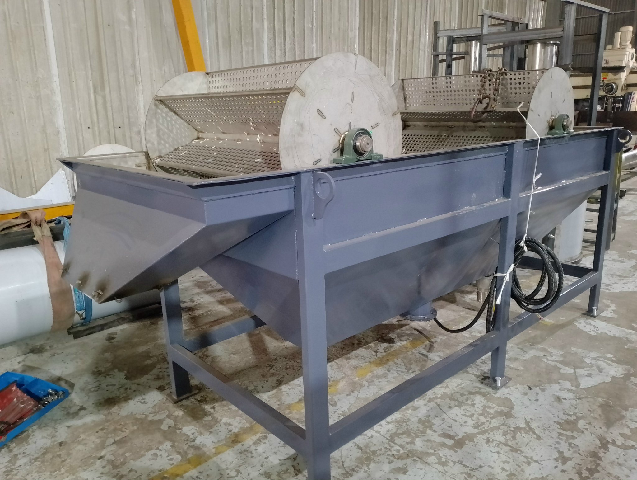 Bể rửa nhựa lạnh cho hệ thống tái chế nhựa