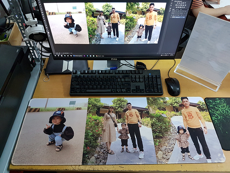 In lót chuột ảnh gia đình