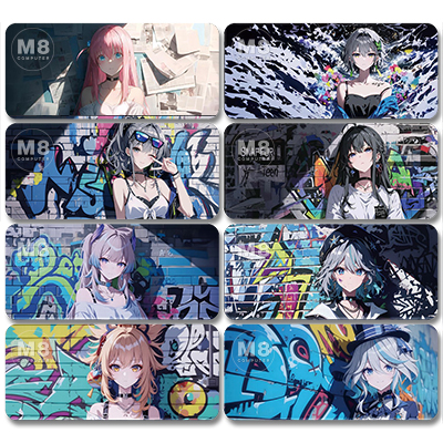 Miếng lót chuột Graffiti Girl - lót chuột làm theo kích thước yêu cầu