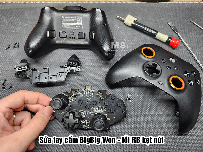 Sửa tay cầm BigBig Won lỗi RB kẹt nút
