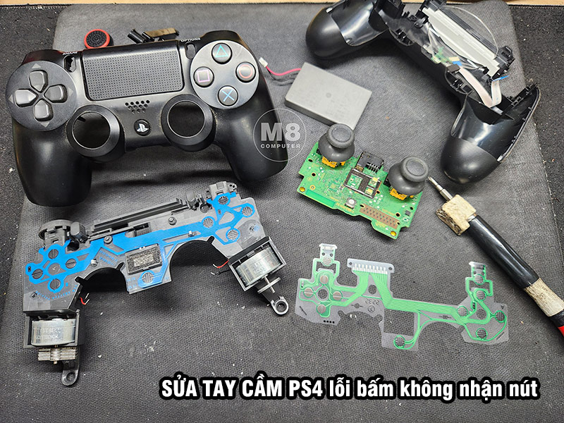 Sửa tay cầm PS4 lỗi bấm không nhận nút