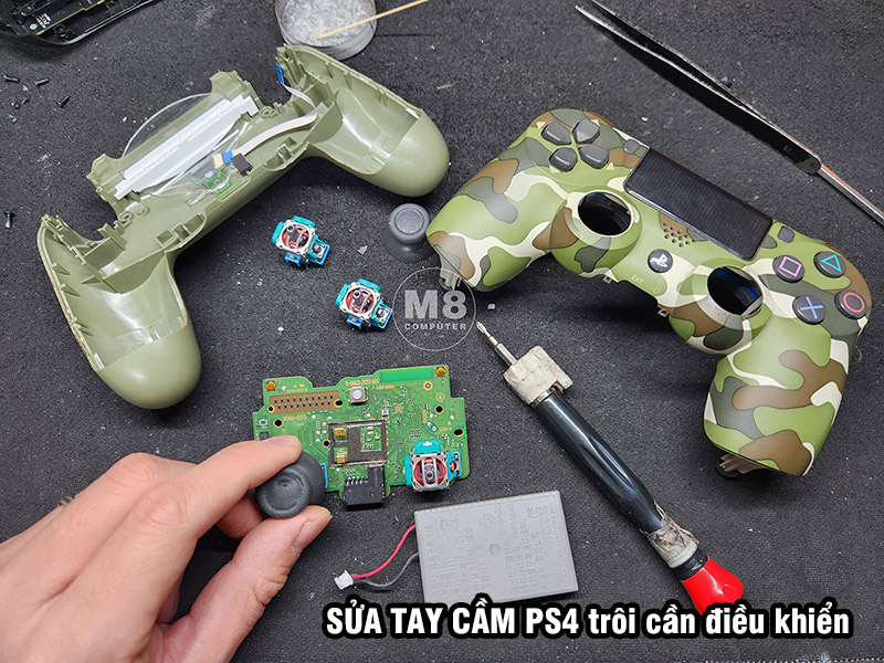 Sửa tay cầm PS4 trôi cần điều khiển