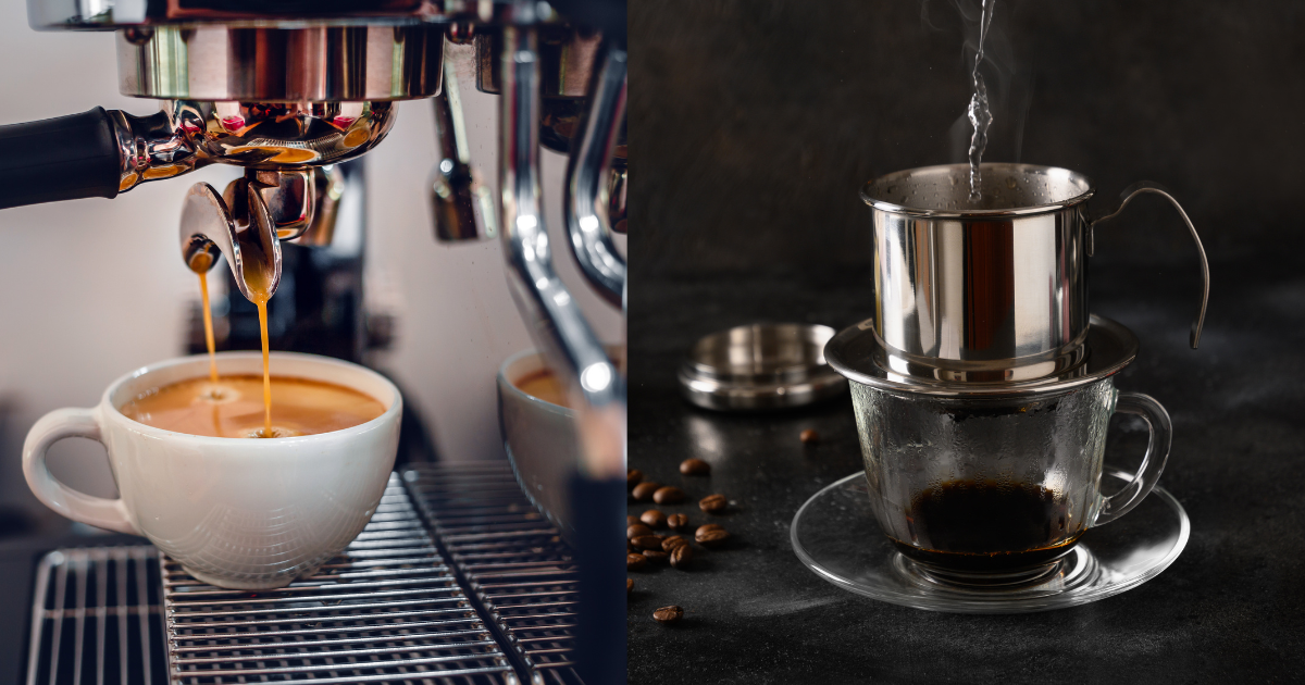 Các bước pha cà phê bằng máy