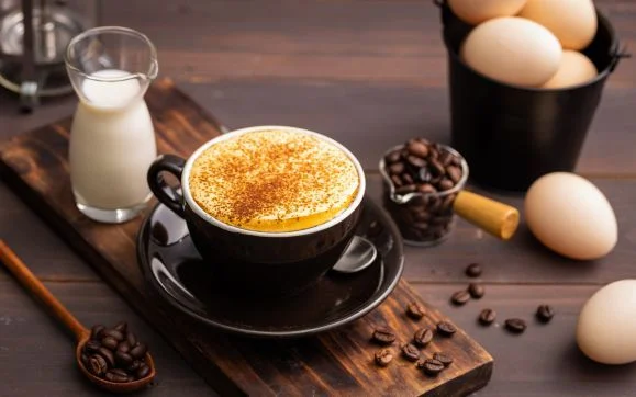 Các bước pha cà phê trứng siêu béo ngậy
