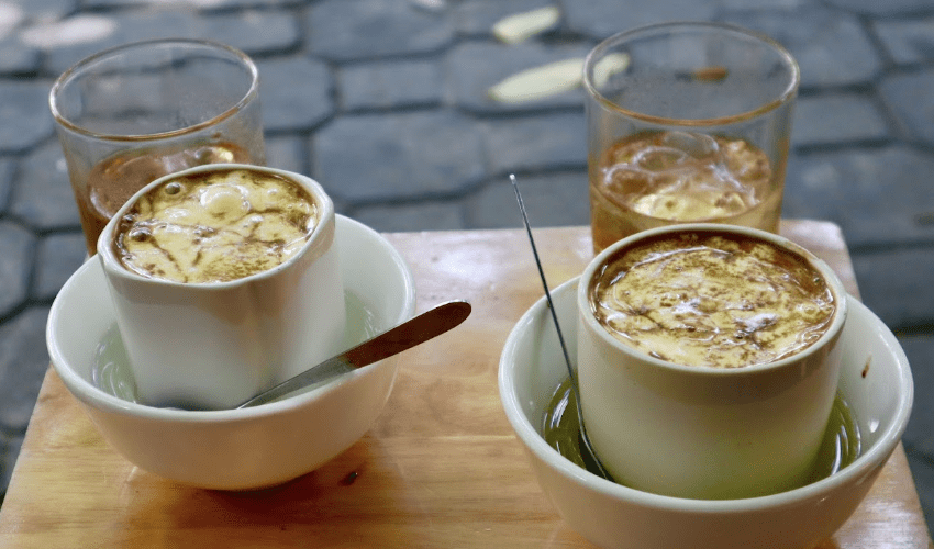 Các bước pha cà phê trứng siêu béo ngậy