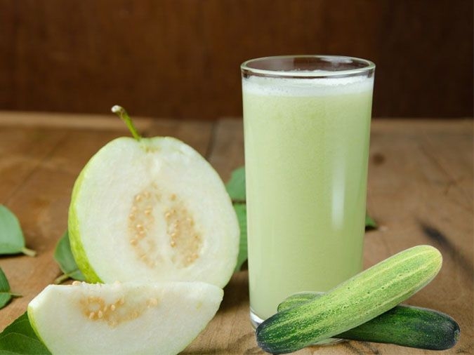 Cách làm nước ép ổi mix dưa chuột