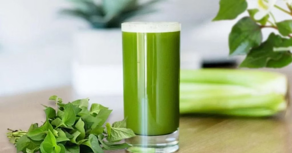 Cách làm nước ép rau diếp cá và dưa chuột