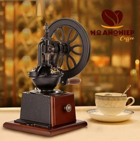 máy xay cafe cầm tay bánh xe đứng lớn