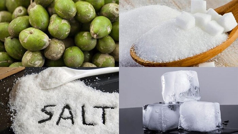 Nguyên liệu để làm nước ép cóc