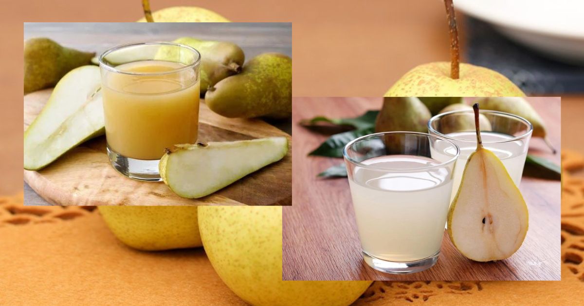 Nước ép lê và gừng