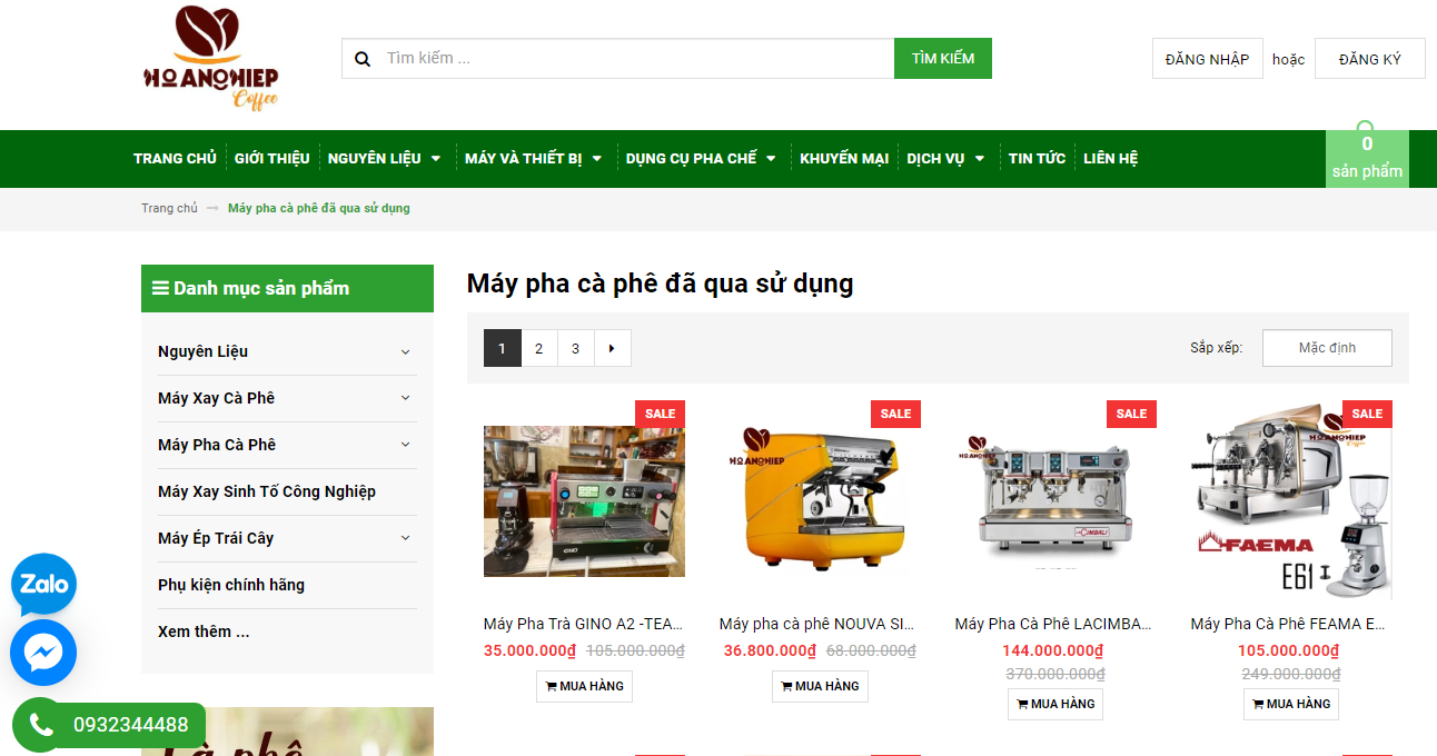 máy pha cà phê thanh lý