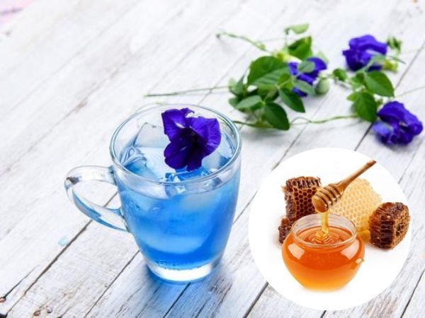 Trà hoa đậu biếc mật ong chanh đồ uống thanh mát, đẹp da cho ngày nắng