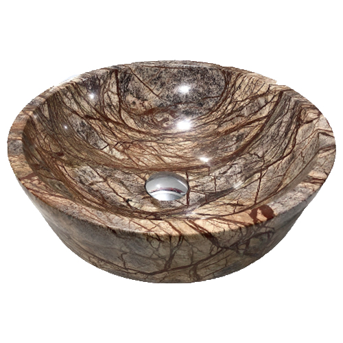 LAVABO ĐÁ TỰ NHIÊN - LAVABO TRÒN DÀY - BST73