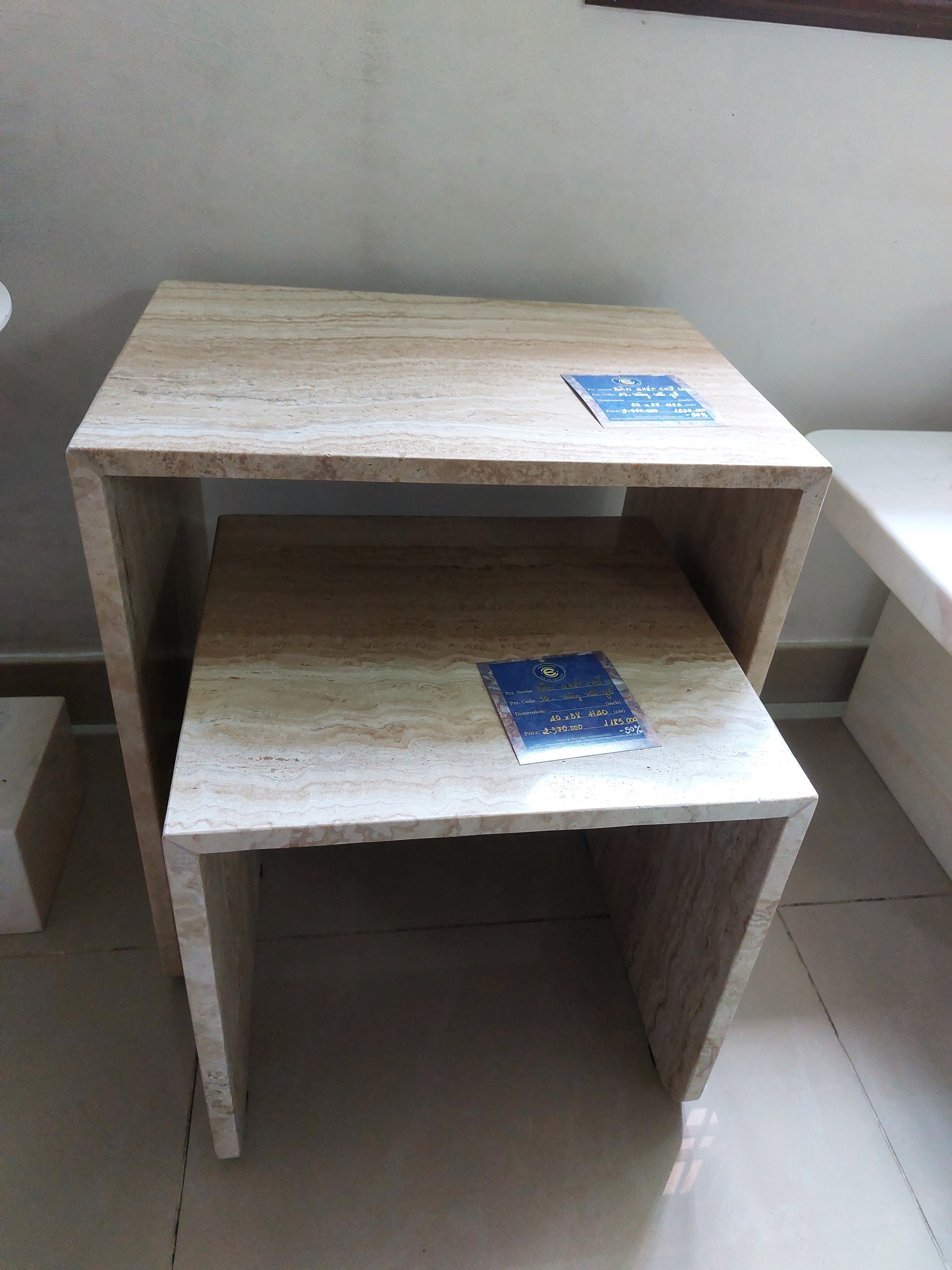 GIẢM GIÁ - BÀN GHÉP CHỮ U - VÀNG VÂN GỖ