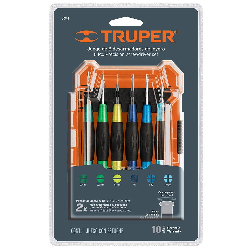 BỘ VÍT ĐỒNG HỒ 6 CÂY CÁN NHÔM TRUPER - 14202 (JOY-6)