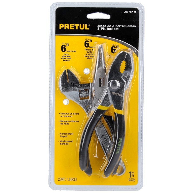 BỘ KỀM 3 CHI TIẾT PRETUL - 28216 (JGO-PEPI-3P)