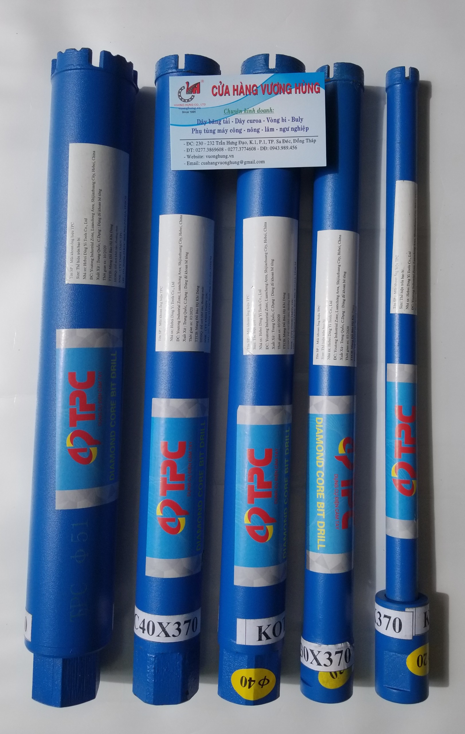 MŨI KHOAN ỐNG PHI TỪ 20-51X370MM TPC