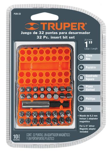 BỘ PHỤ KIỆN VẶN VÍT 33 CHI TIẾT TRUPER - 17788 (PUN-33)