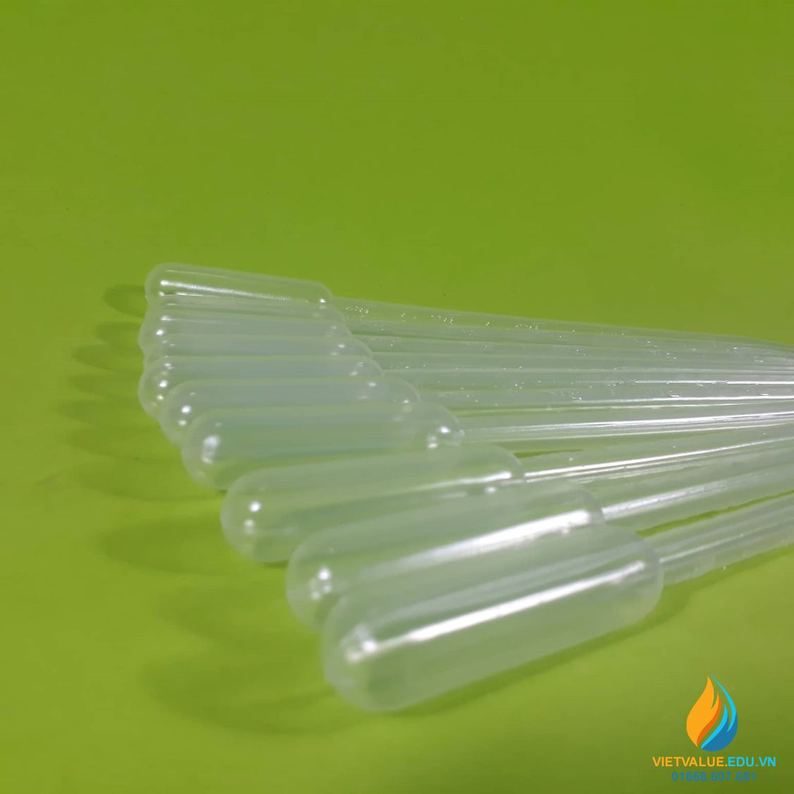 10 chiếc Pipet hút bằng nhựa PE, tiệt trùng, dung tích hút 0,2ml