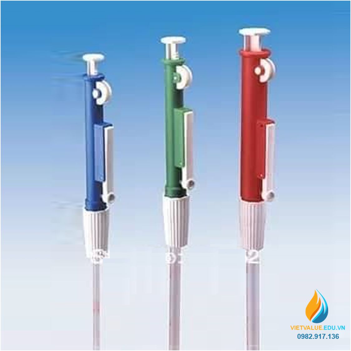 Bơm trợ cho pipet - Pipet pump, màu xanh dương, loại 2ml