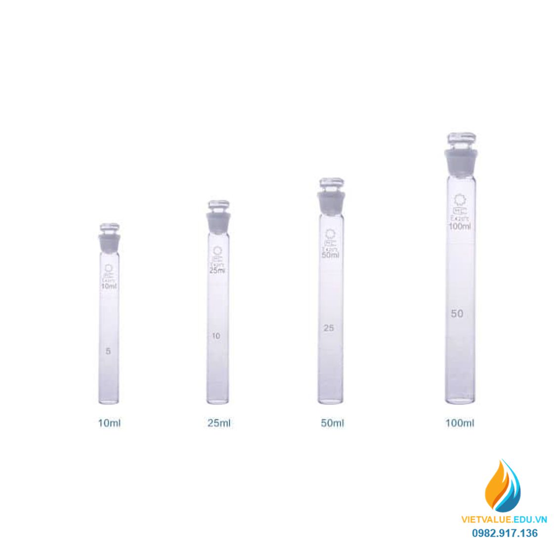 Ống so màu, có chia vạch 100ml x 1