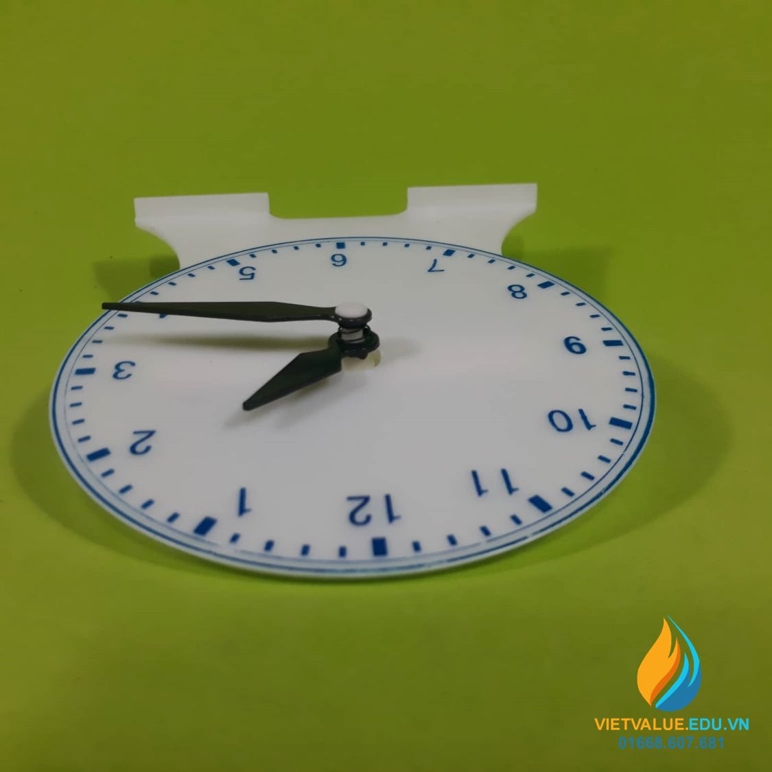 Đồng hồ học giờ cho bé, hai kim giờ và phút
