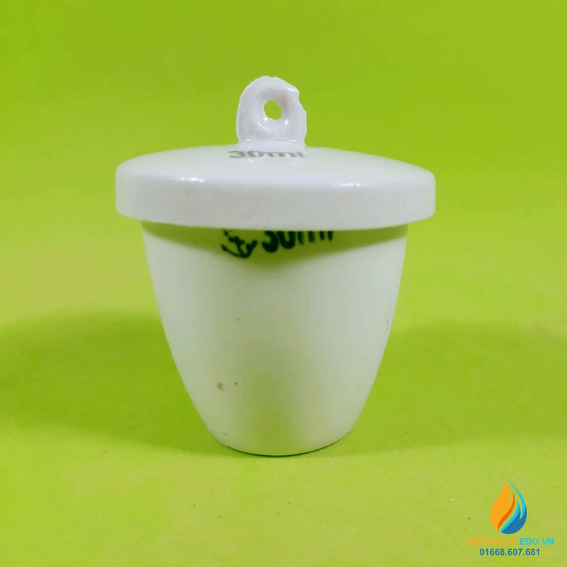 Chén sứ nung có nắp phòng thí nghiệm, dung tích 40ml