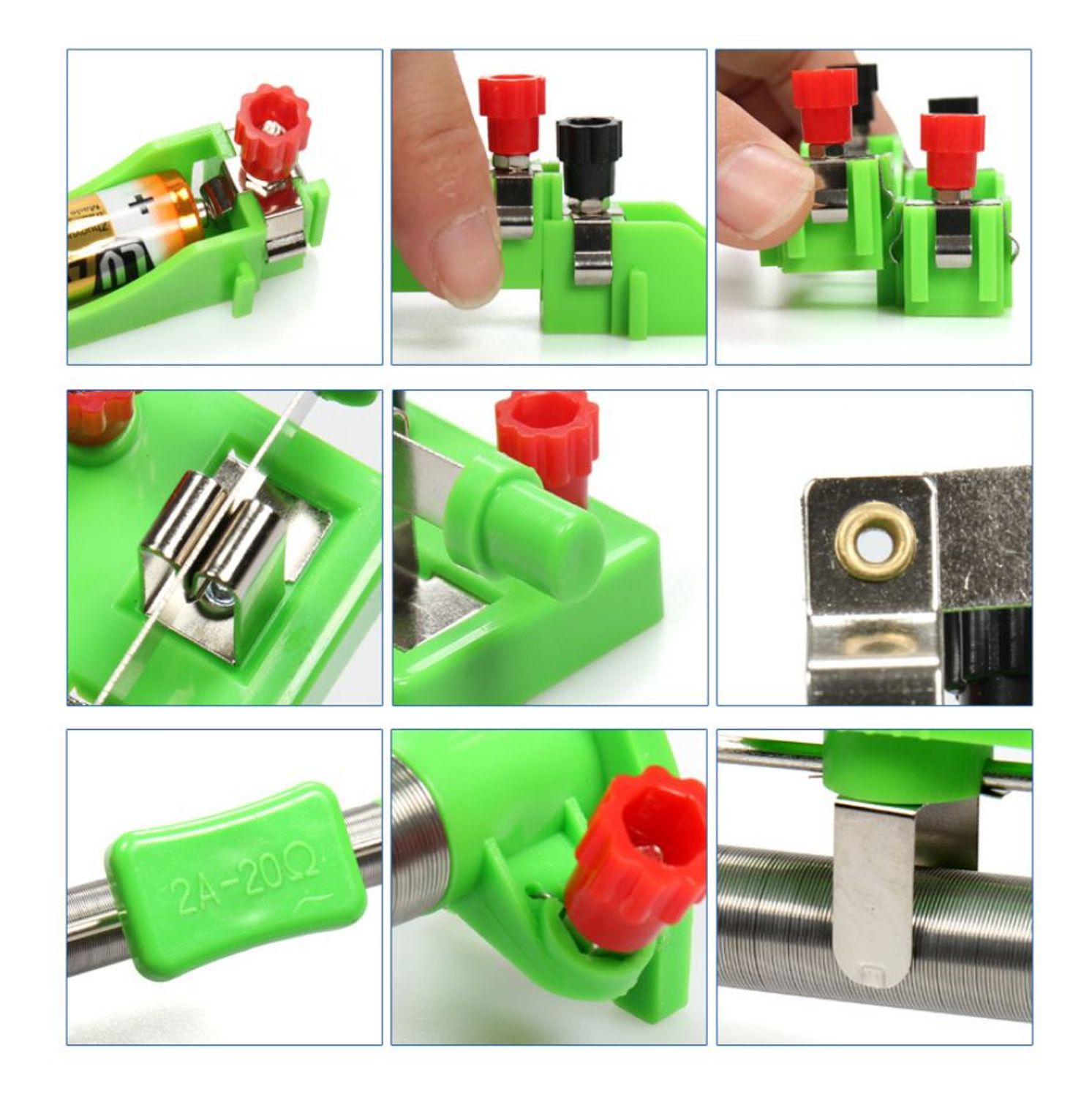 Bộ thí nghiệm lắp ghép mạch điện cho giáo viên và học sinh, 38 món sản phẩm