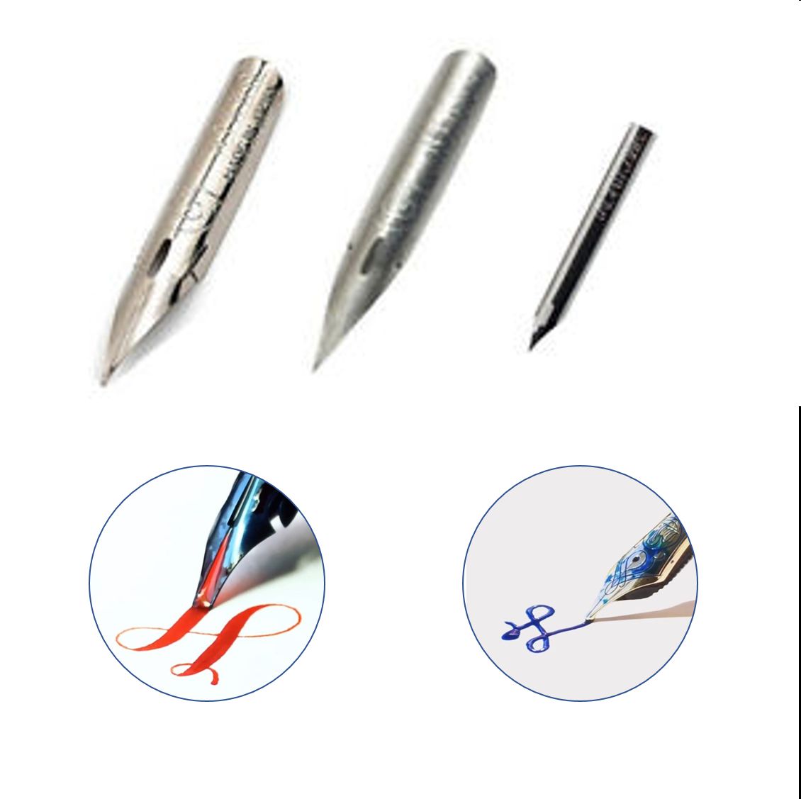 Các loại ngòi bút sử dụng khi viết chữ Callygraphy