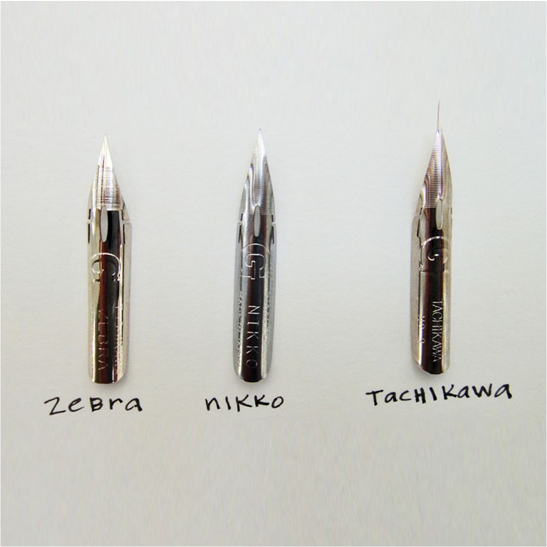 Các loại ngòi bút sử dụng khi viết chữ Callygraphy