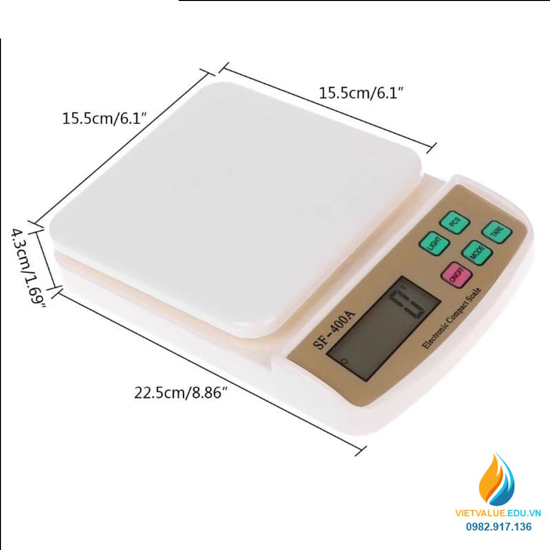 Cân điện tử để bàn Sf-400A loại cân từ 1g đến 10kg