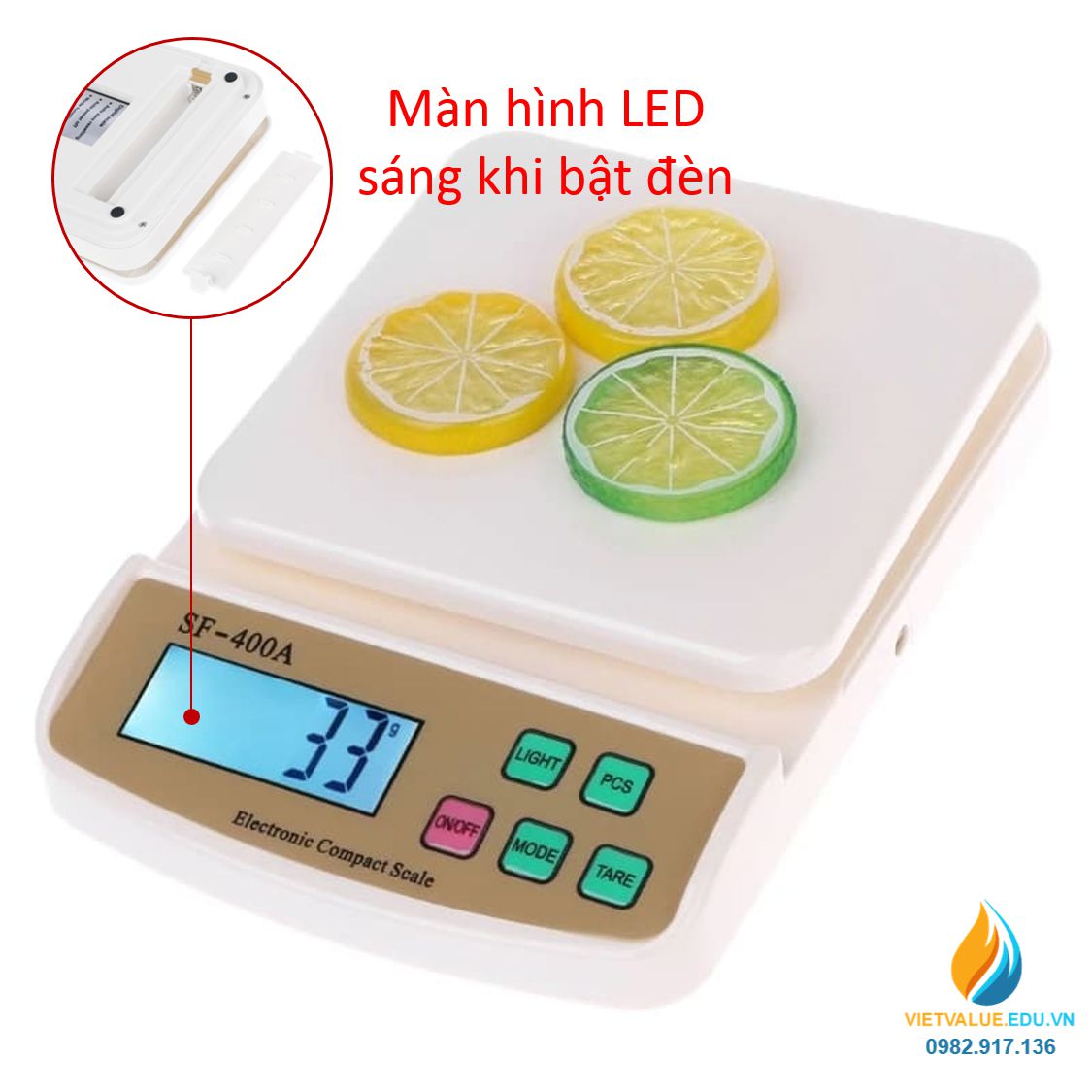 Cân điện tử để bàn Sf-400A loại cân từ 1g đến 10kg