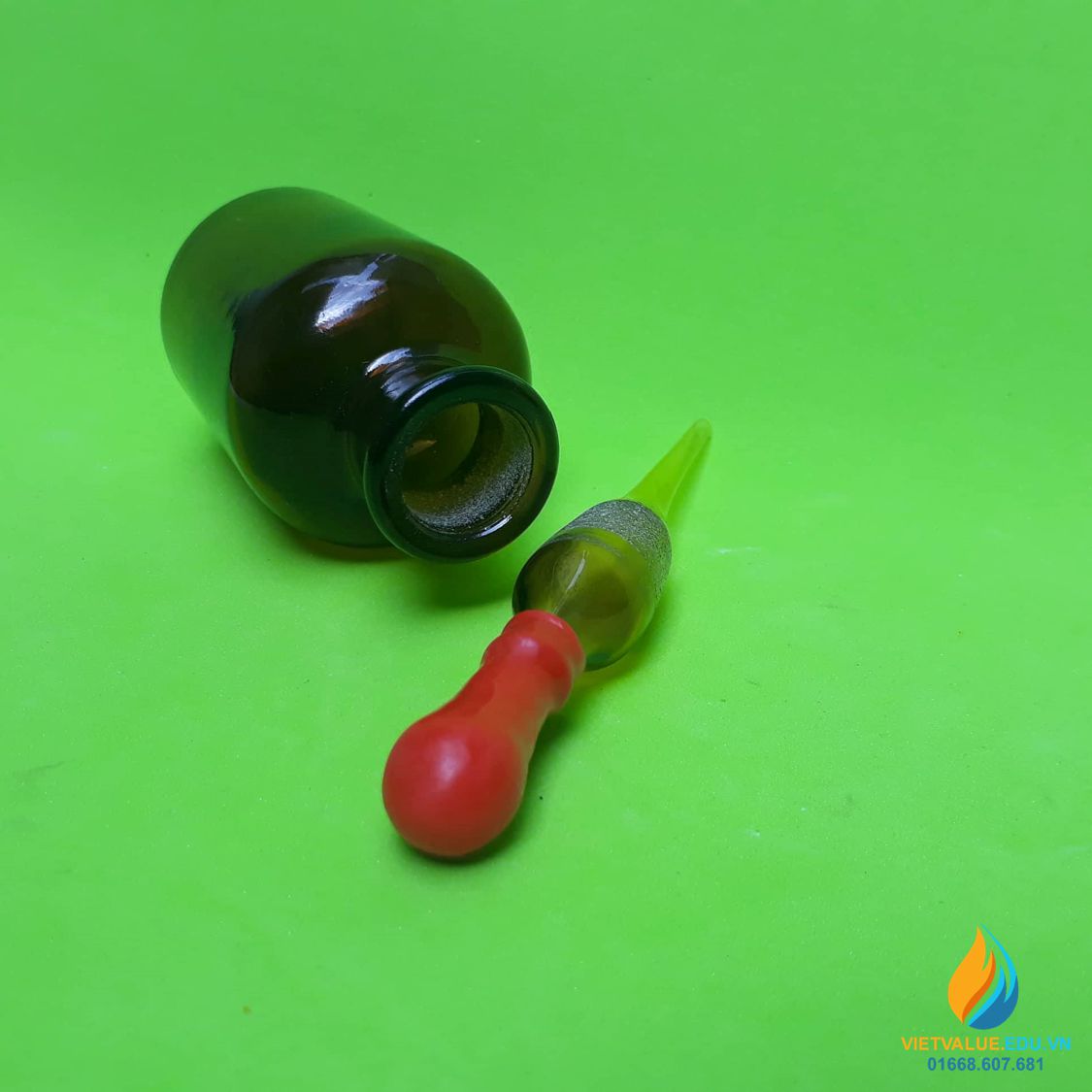 Chai thả màu nâu, thủy tinh đựng hóa chất, 30ml