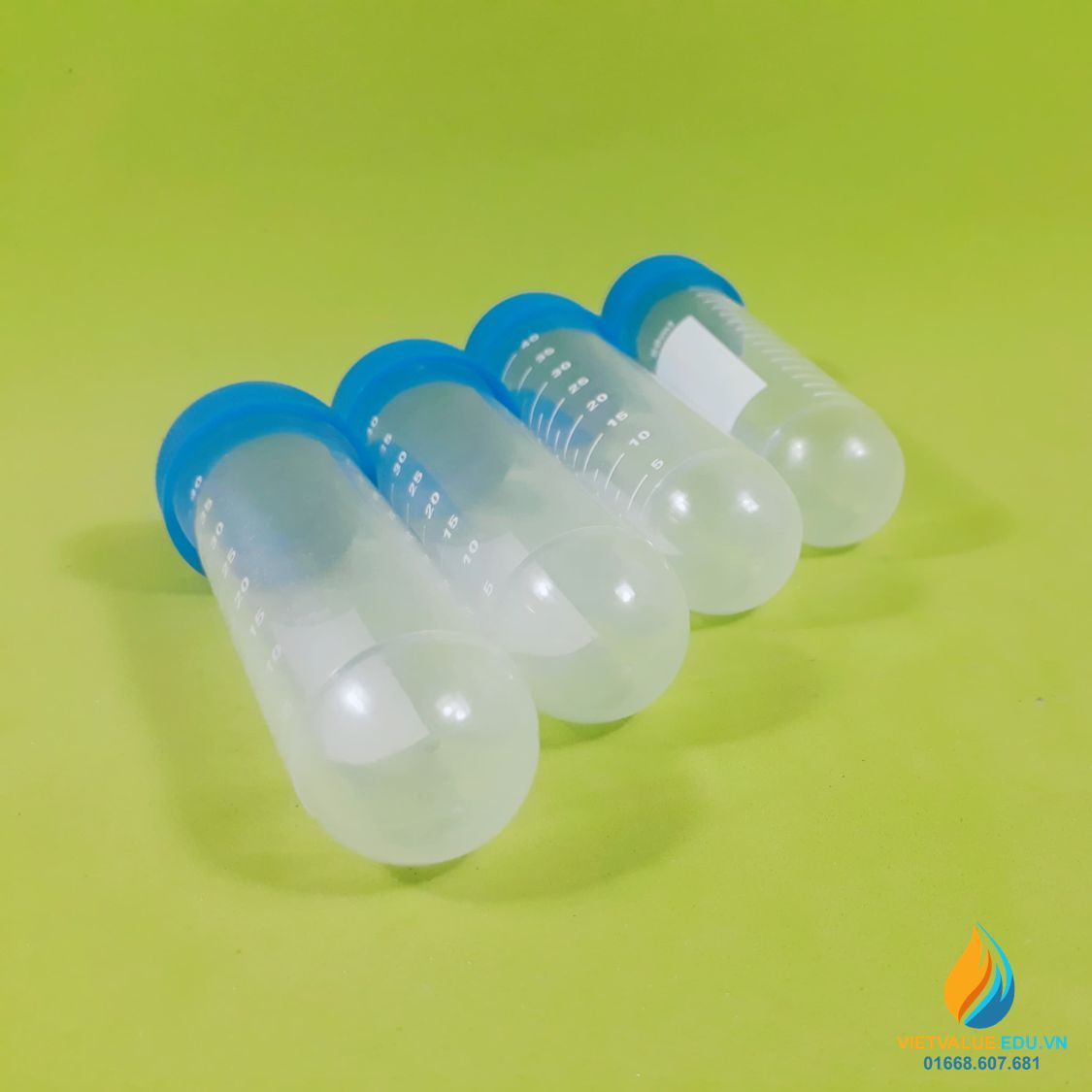 Ống li tâm tiệt trùng, dung tích 50ml, vit tip đáy tròn.