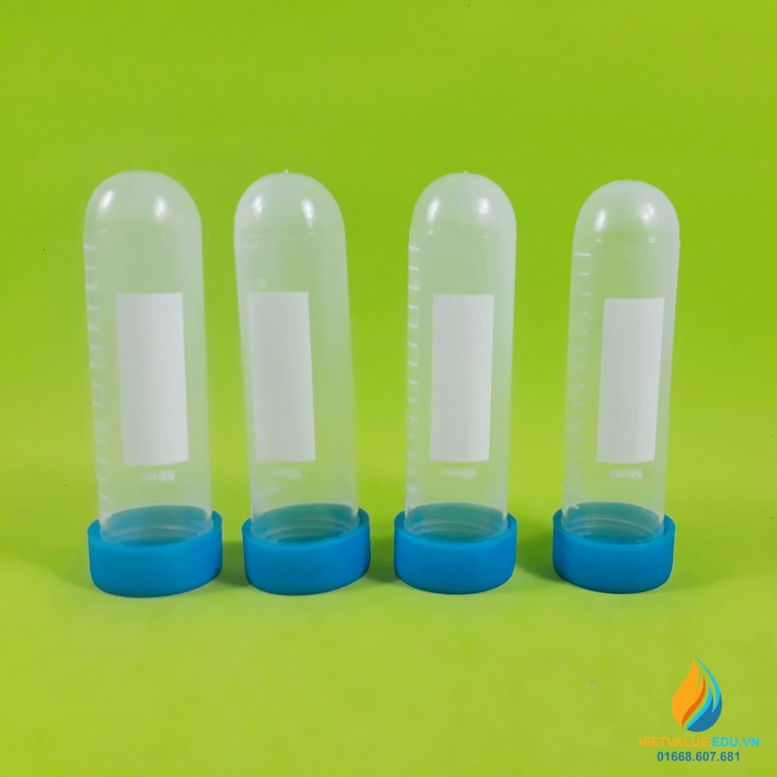 Ống li tâm tiệt trùng, dung tích 50ml, vit tip đáy tròn.