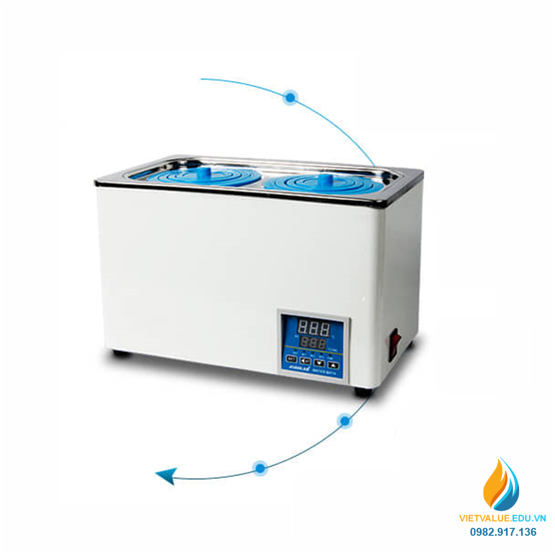 Lò đun nước JOAN LAB BHS-2 nhiệt độ cao không đổi, 2 lỗ nung, công suất 600W