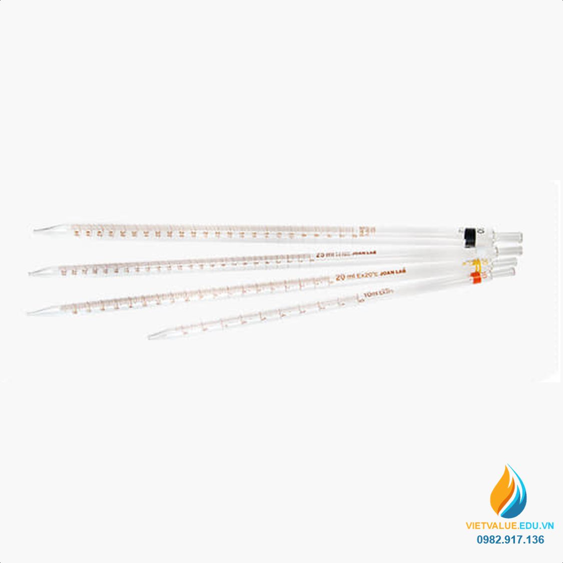 Bơm trợ cho pipet thuỷ tinh JOAN LAB, dung tích bơm từ 0,1ml đến 100ml