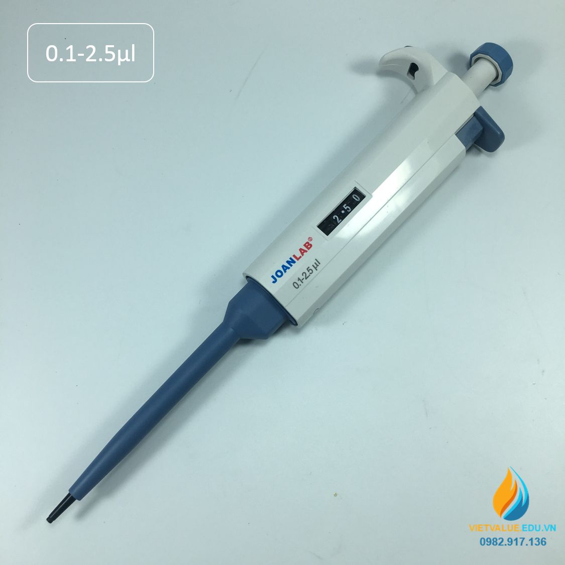Micropipet M2.5 JOAN LAB phòng thí nghiệm, phạm vi 0.1-2.5ul