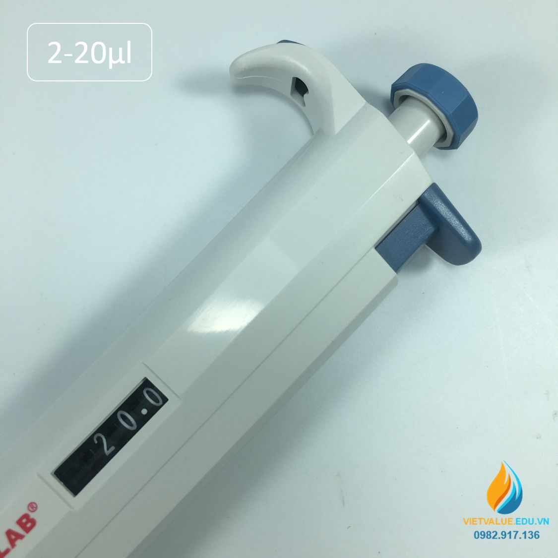 Micropipet M20 JOAN LAB phòng thí nghiệm, phạm vi 2-20ul