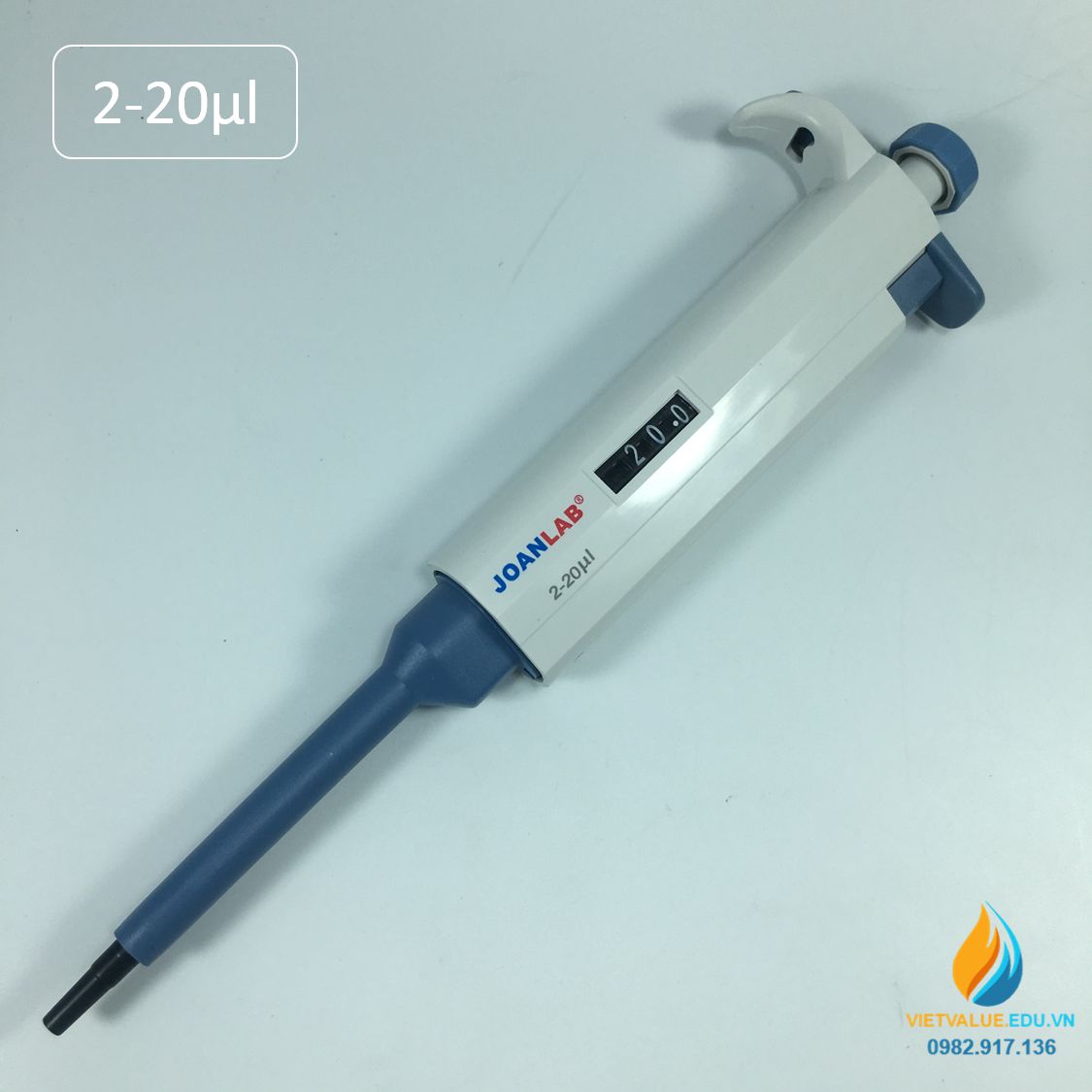 Micropipet M20 JOAN LAB phòng thí nghiệm, phạm vi 2-20ul