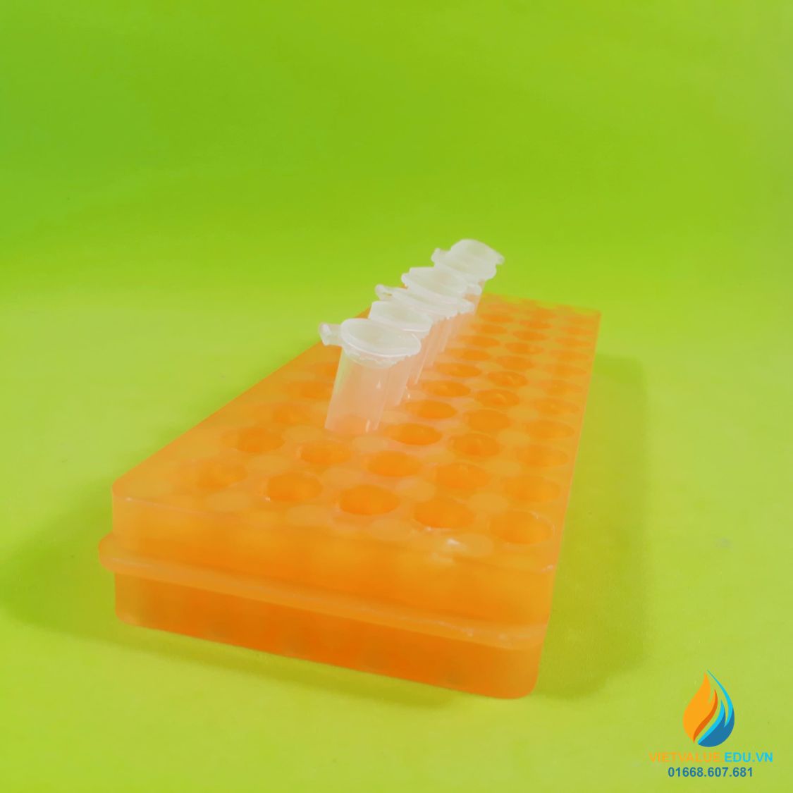 Hộp đầu côn 0.5ml 1.5ml 2ml cho ống ly tâm, 60 lỗ nhỏ, hai mặt khung