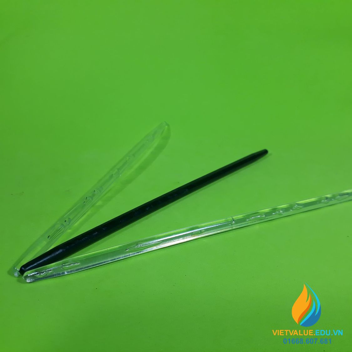 Đũa khuấy hóa chất phòng thí nghiệm, dài 25 cm, chất liệu nhựa