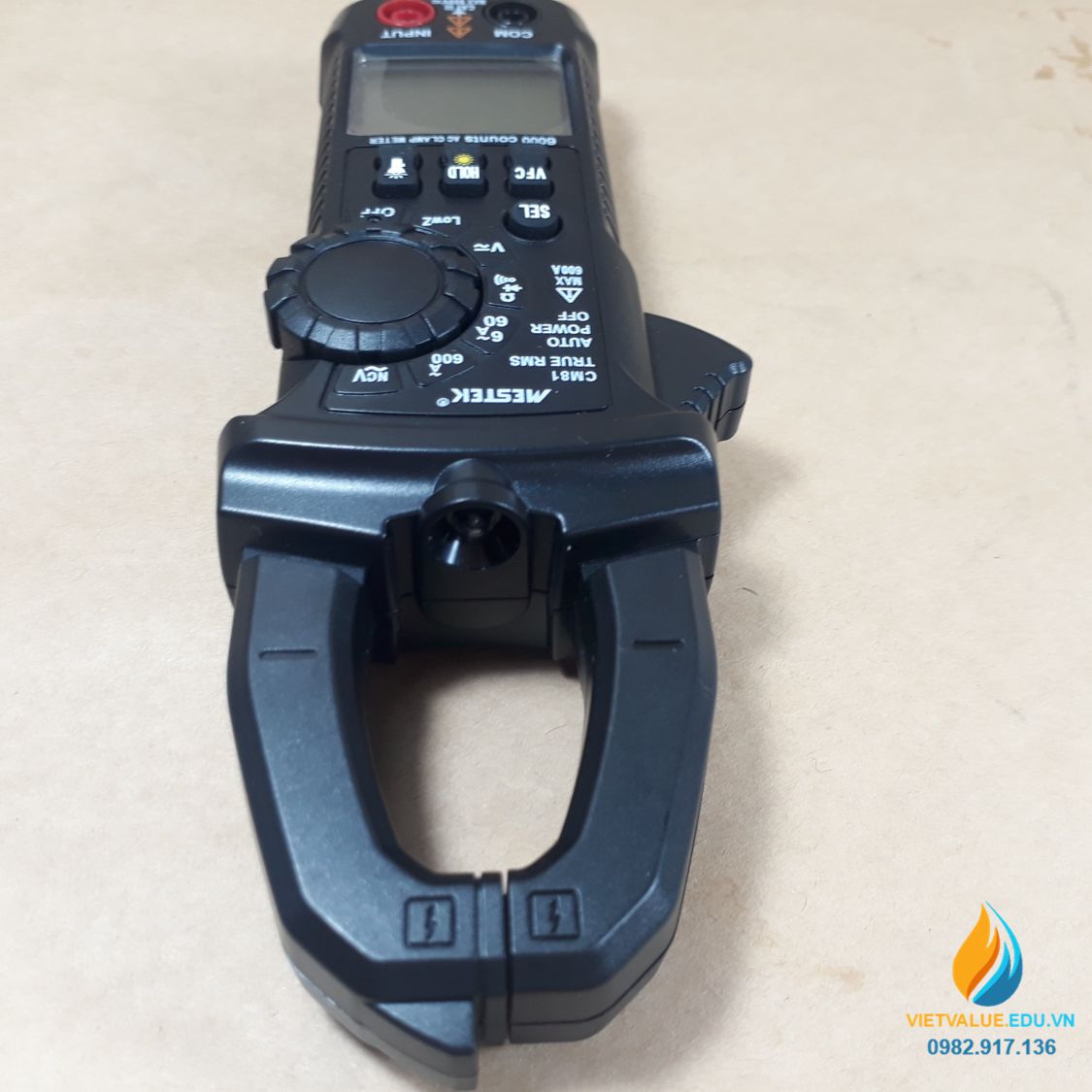 Đồng hồ vạn năng cầm tay dạng kẹp model CM80, hiển thị LCD, đo điện áp, điện trở, cường độ