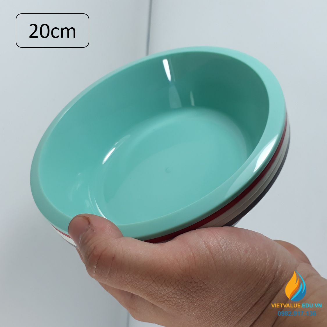 Bát nhựa an toàn, bát nhựa thương hiệu Lock Lock đường kính 20cm