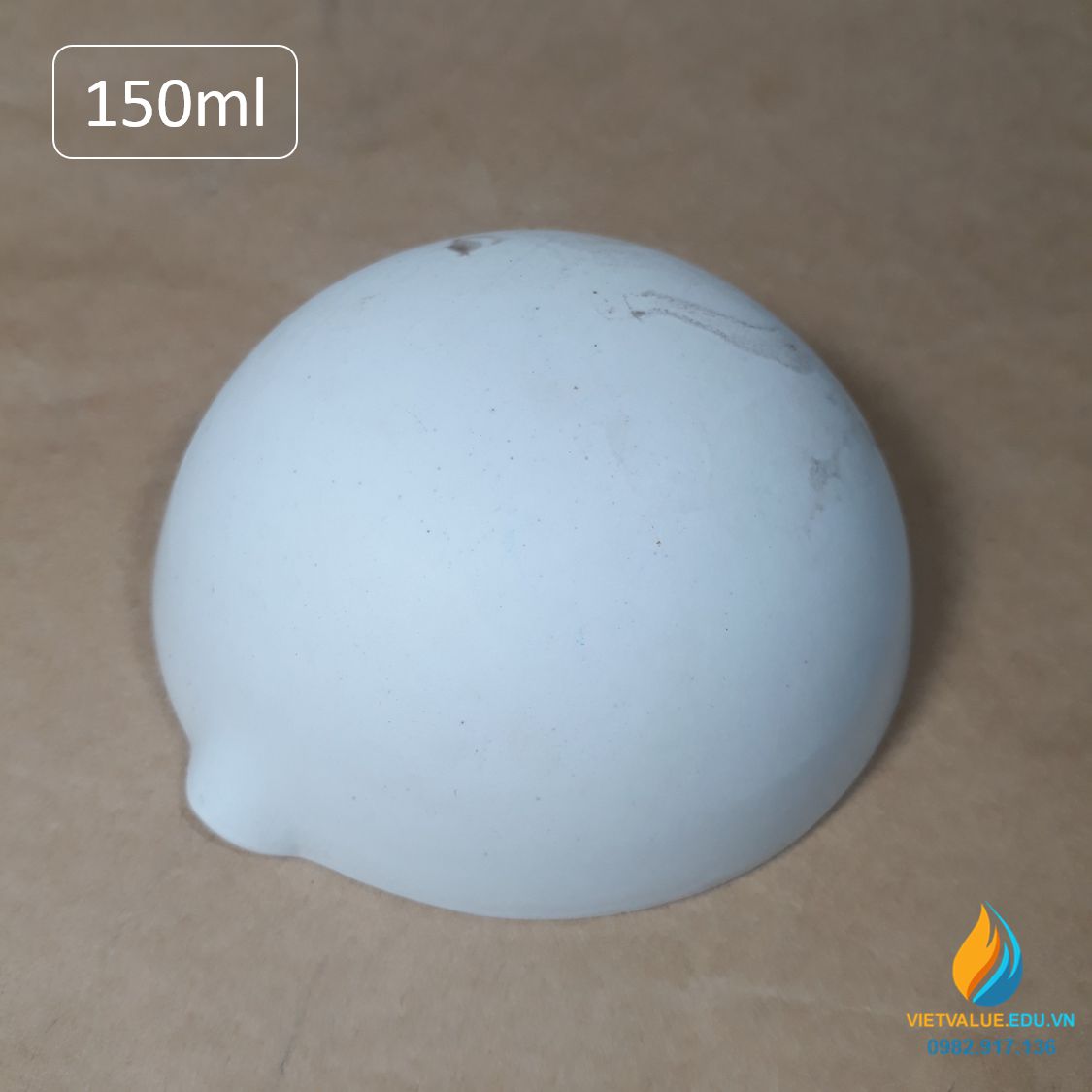 Bát sứ thí nghiệm nung mẫu, dung tích 150ml, chịu nhiệt độ cao 1200 độ C