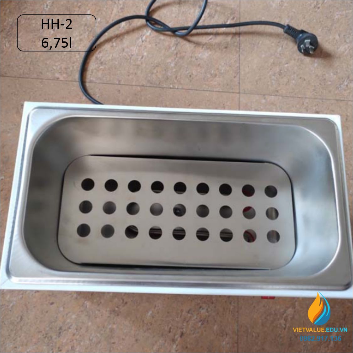 Bể điều nhiệt model HH-2 dung tích bể 6,75 lít, công suất 500W