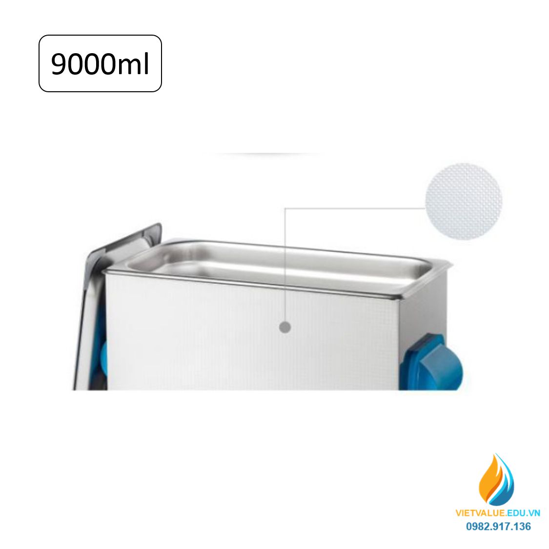 Máy lắc siêu âm đa chức năng 9L với nhiệt độ làm sạch từ 0 đến 80 độ